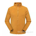 Chaqueta de vellón de color térmico impermeable púrpura